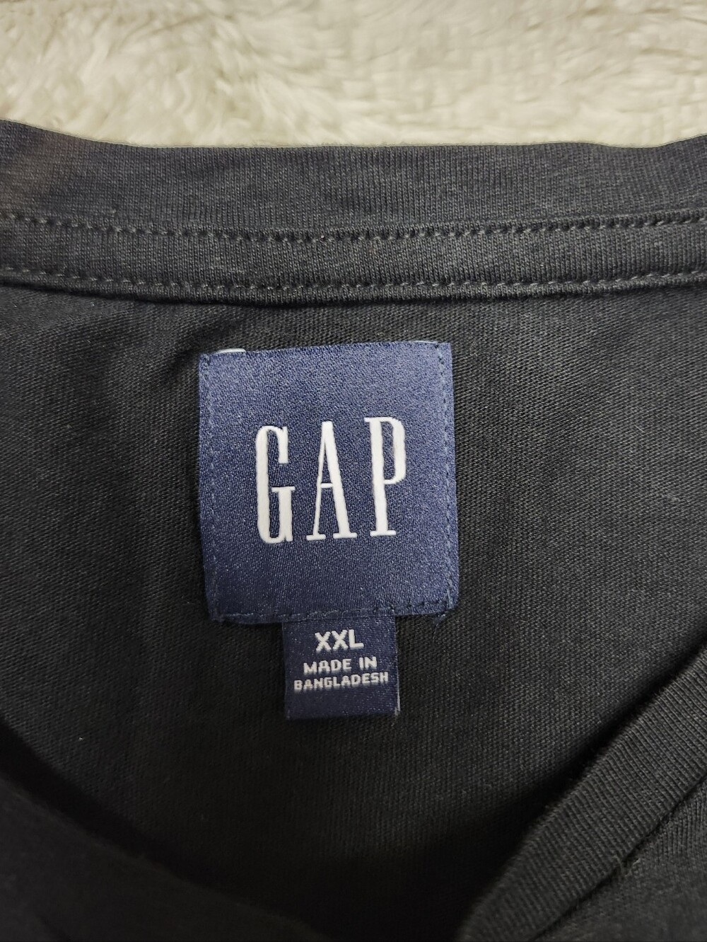 • Gap Women's Short Eyelet Sleeve Boxy T-Shirt Size XXL Black Cotton Modal Blend - Picture 6 of 11